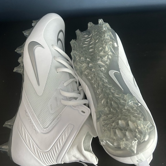 Nike Alpha Huarache 8 Elite LAX Lacrosse Cleats White CW4440-100 Men's - Picture 7 of 8